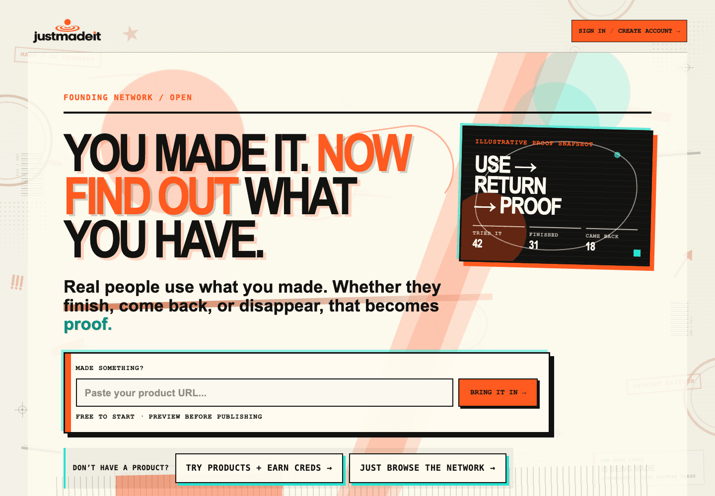 JustMadeIt live website